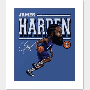 James Harden Philadelphia Cartoon Posters and Art